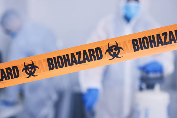 Professional Biohazard Cleanup technician working in Cold Spring, MN